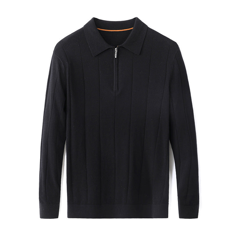 Striped Color Collision Design Bottoming Shirt