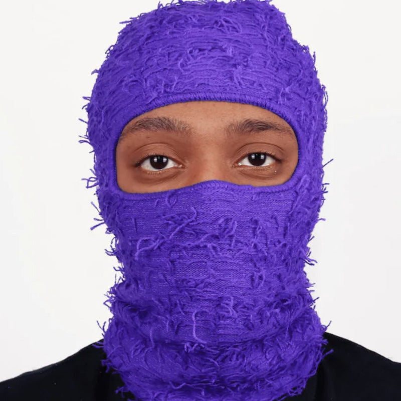 Balaclava Men's And Women's Knitted Camouflage Headgear Wool Hat