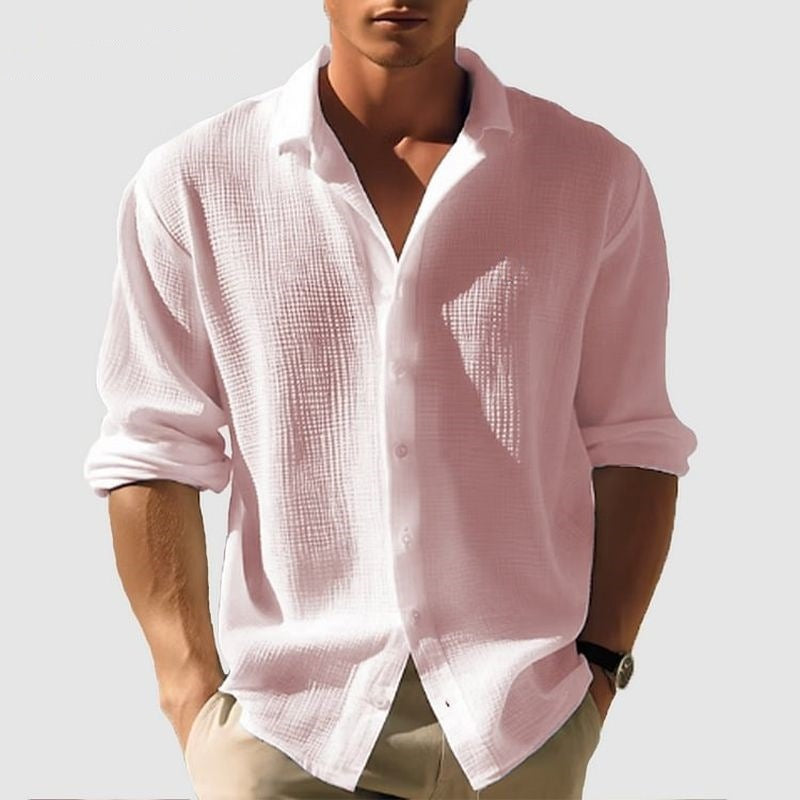 Men's Long Sleeve Single Breasted shirt