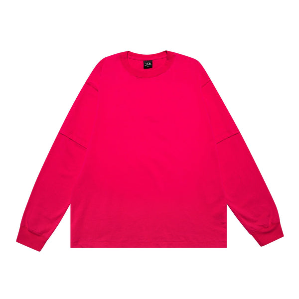 Cotton Basic Style Loose Bottoming Long Sleeve T-shirt