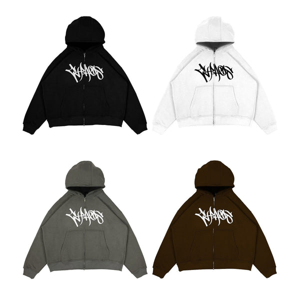 Men's Street Zipper Hooded Sweater