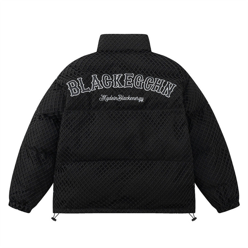 Winter Embroidery Letters Thickened Cotton-padded Coat