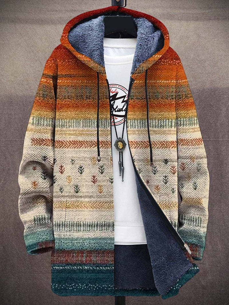 Men's Zipper Hooded Cardigan Cotton-padded Jacket
