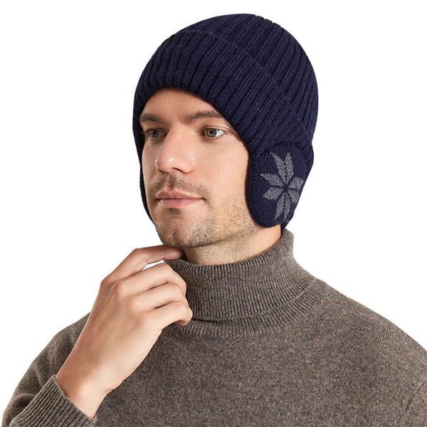 Thermal Knitting Woolen Cap Men's