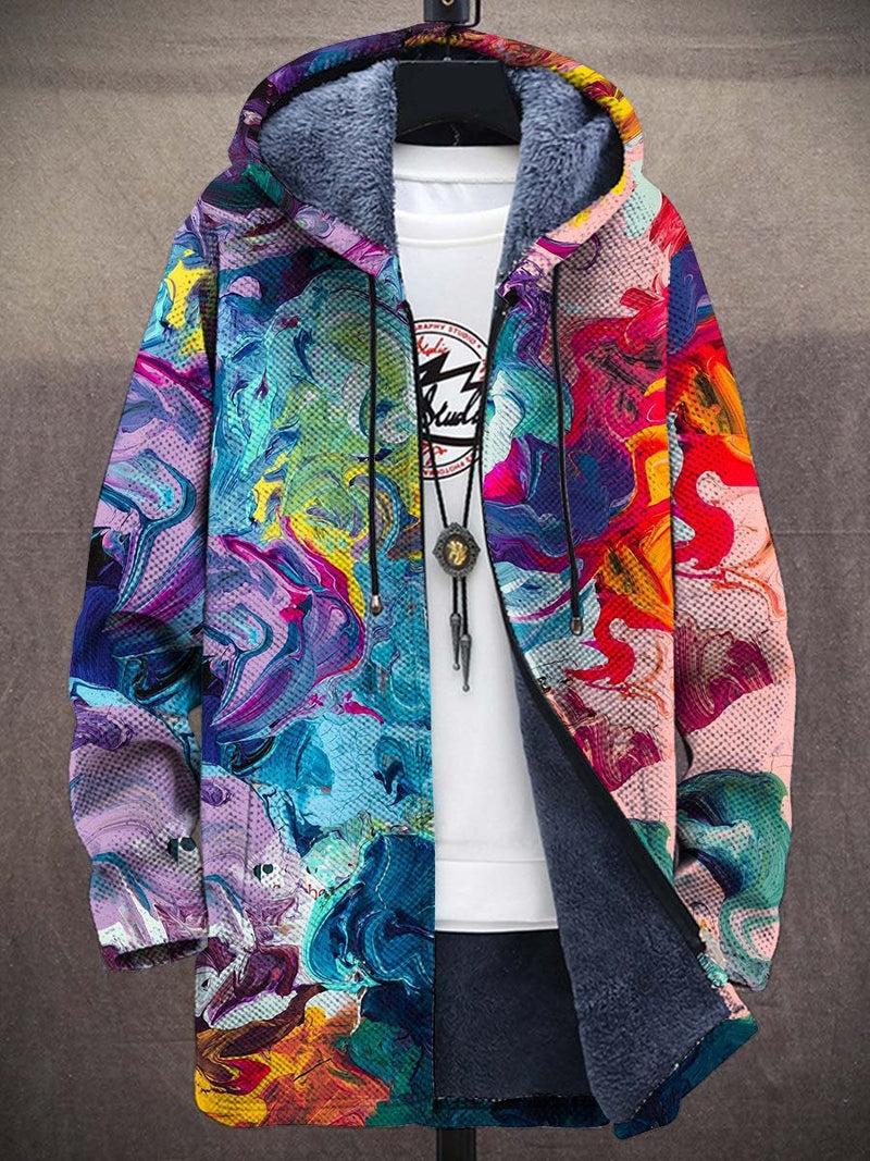 Men's Zipper Hooded Cardigan Cotton-padded Jacket