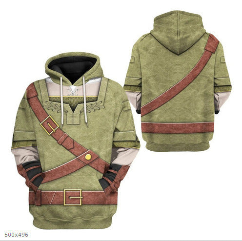 Mens Printed Street Hoodie