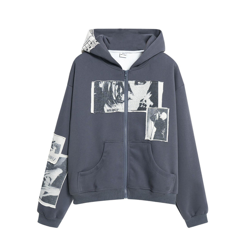Men's Retro Simple Loose Hooded Sweater