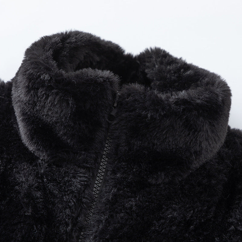 Winter Thick Quilted Polar Fleece Cotton Coat Jacket