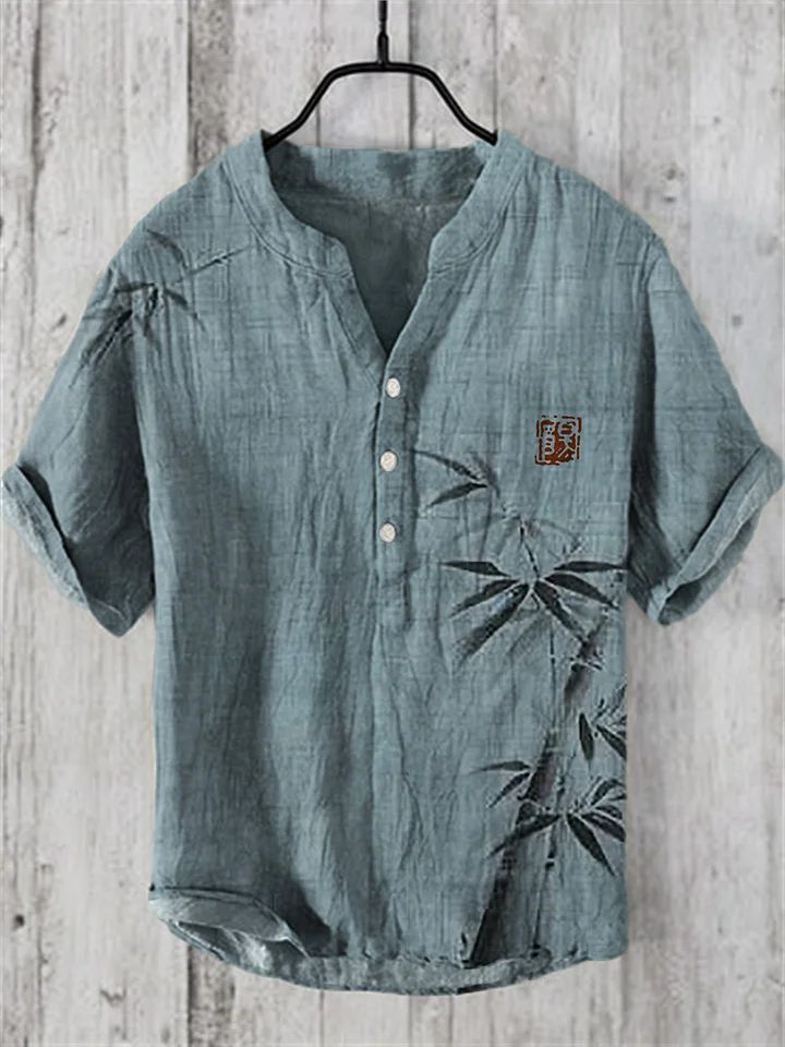 National Bamboo Printing Men's Shirt