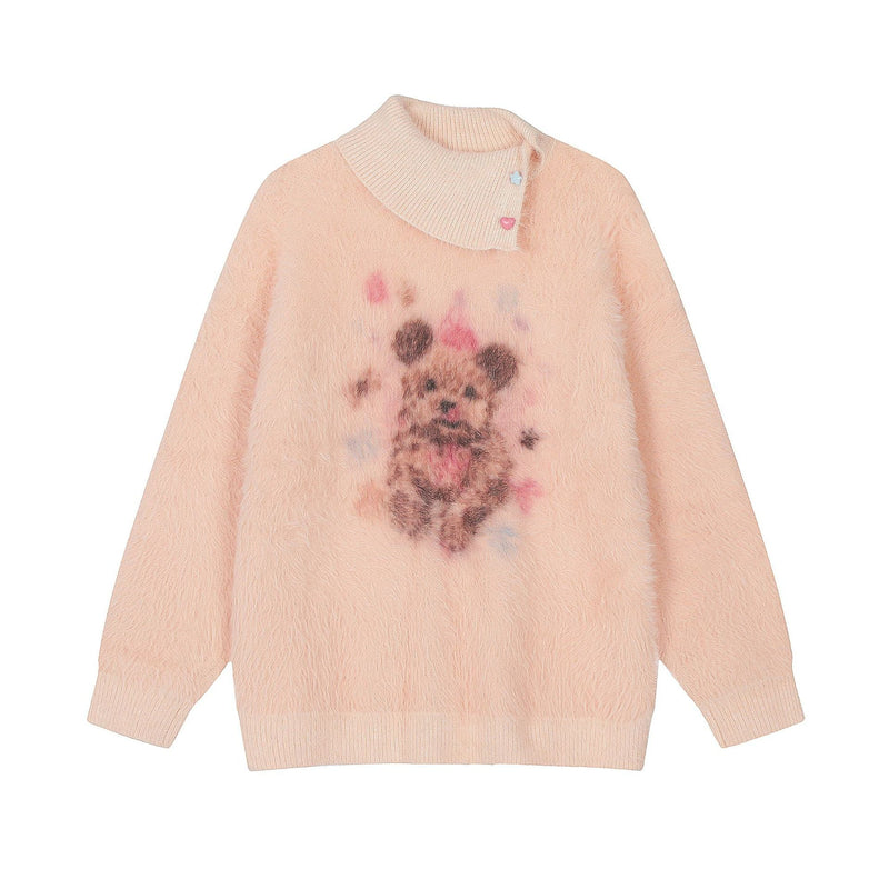 Cute Puppy Pullover Men's Autumn And Winter sweater