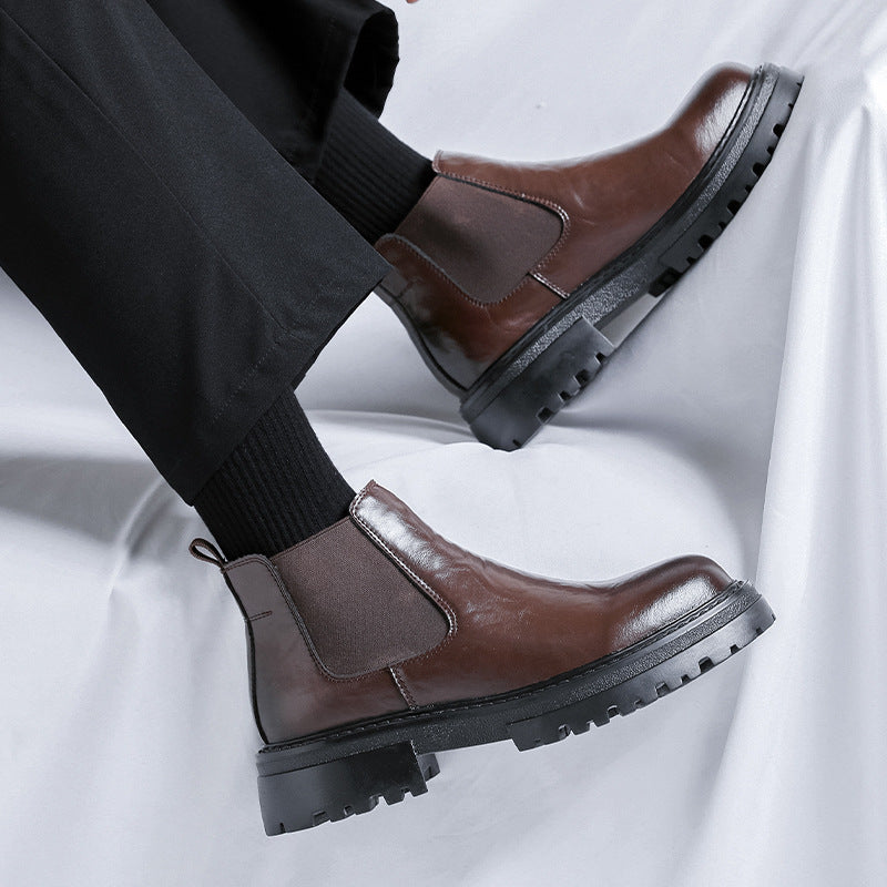 Low-top Martin Boots Mid-top British Style Men's Shoes
