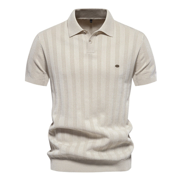 Men's Lapel Casual T-shirt