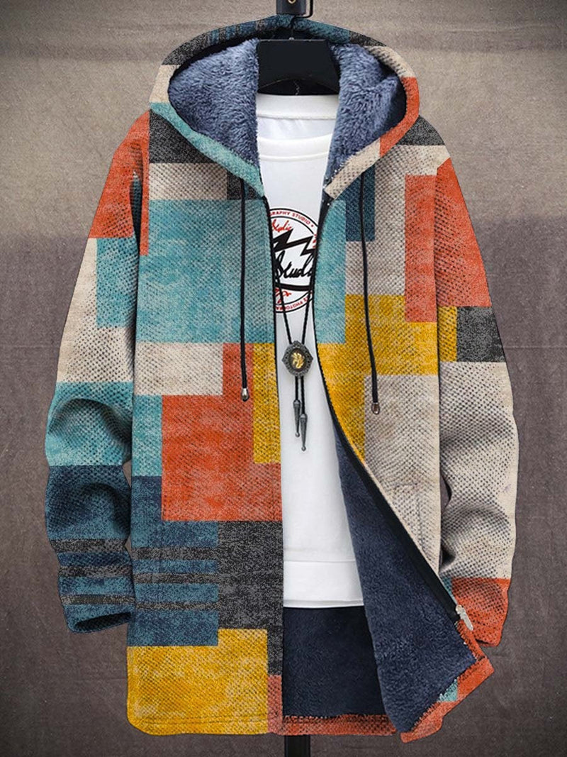 Men's Zipper Hooded Cardigan Cotton-padded Jacket