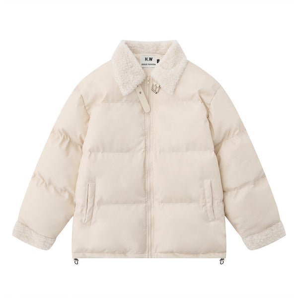 Fur Collar Lapel Cotton-padded Coat Men's