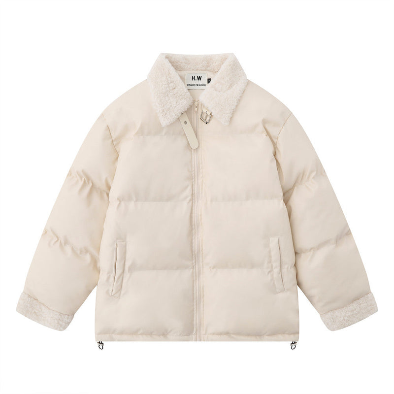 Fur Collar Lapel Cotton-padded Coat Men's