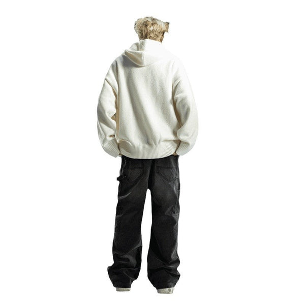 Idle Style Solid Color Hooded Sweater