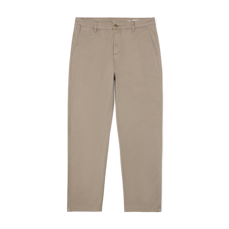 Men's Business Solid Color Stretch Cotton Cropped Pants