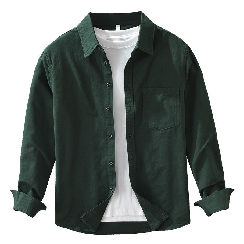 Men's Simple Long Sleeve Shirt