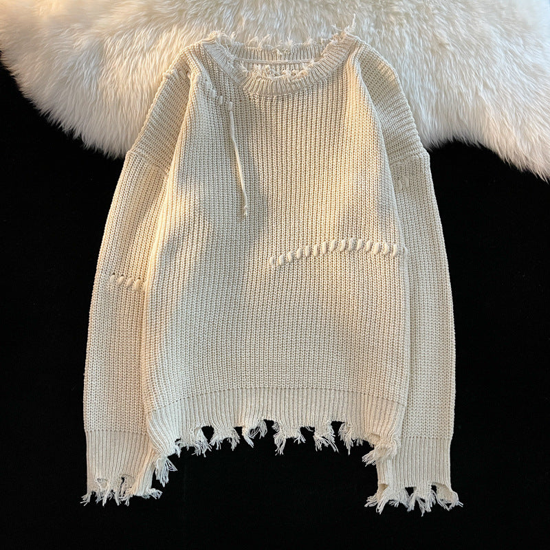 Couples Round Neck Knitted Sweater