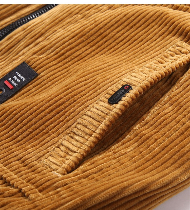 Corduroy Men's Warm Cotton Coat