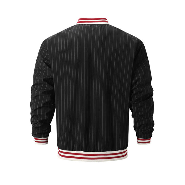 Printed Large Vertical Stripes jacket
