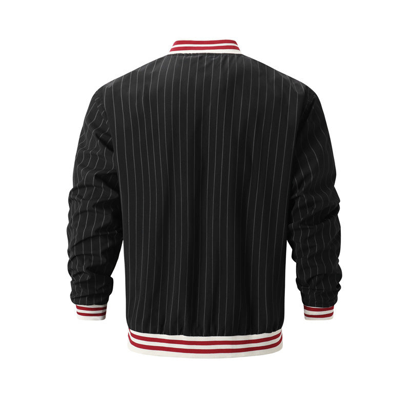 Printed Large Vertical Stripes jacket