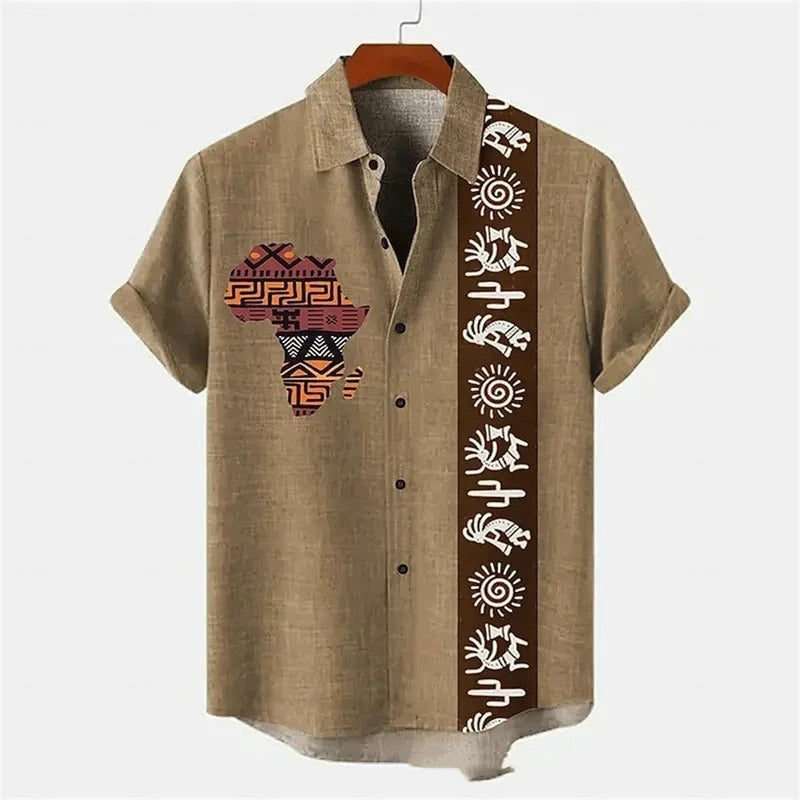 Summer Men's Breathable Four-sided Stretch Short Sleeve shirt