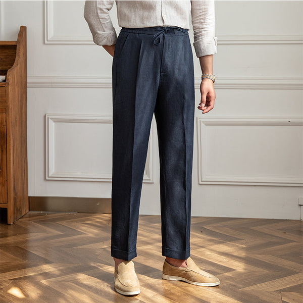 Casual Thin Tethered Linen Pants