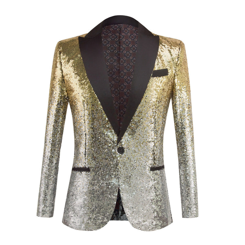 Men's Gradual Change Sequin Host suit