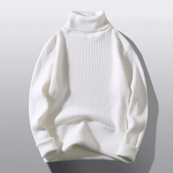 Loose And Simple Bottoming Striped Knitwear