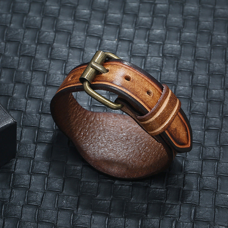 New Retro Distressed Leather Bracelet