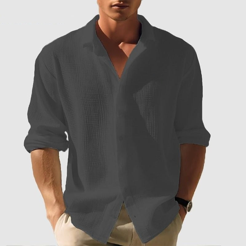 Men's Long Sleeve Single Breasted shirt