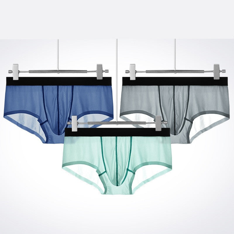 Super Thin Ice Silk Seamless Boxer Pants