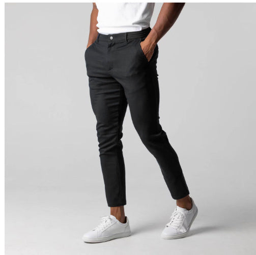 Men's Japanese Style Youth Business All-match Cotton Trousers