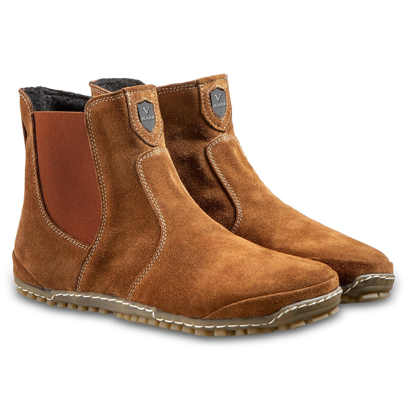 Men And Women Wear Round Toe Color-blocking Single Boots