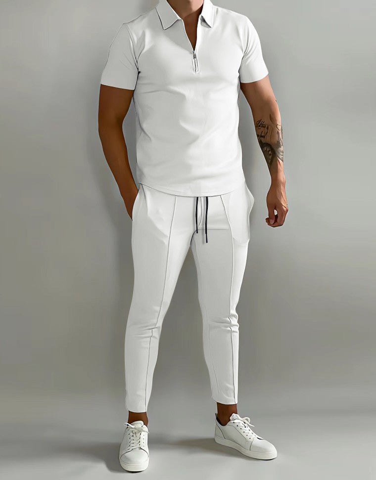 Summer Men's Slim Casual Sports Suit
