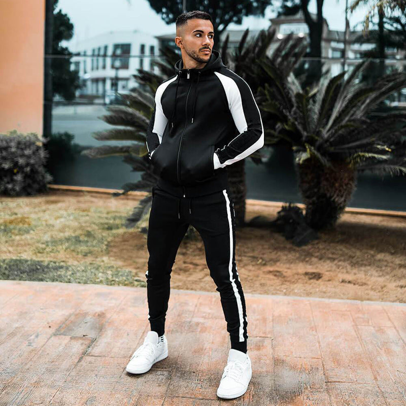 Hooded Contrasting Baseball Uniform
