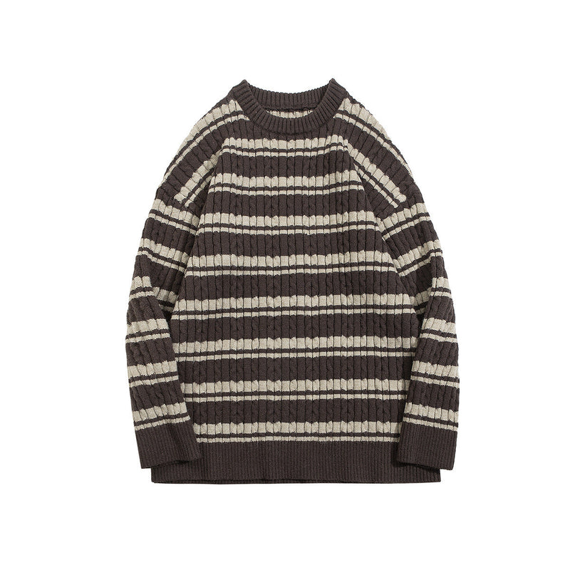 Winter Retro Round Neck couple's sweater