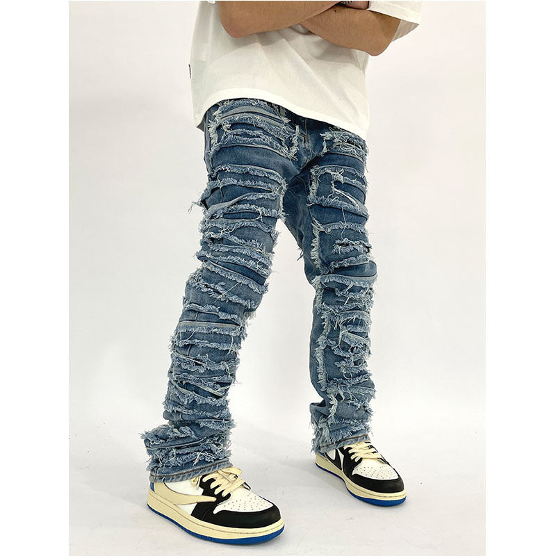 Washed Cat Beard Harlan Patch Jeans
