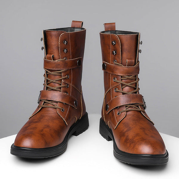 Plus Size Retro Wide Last Toe Holder Denim Style boots