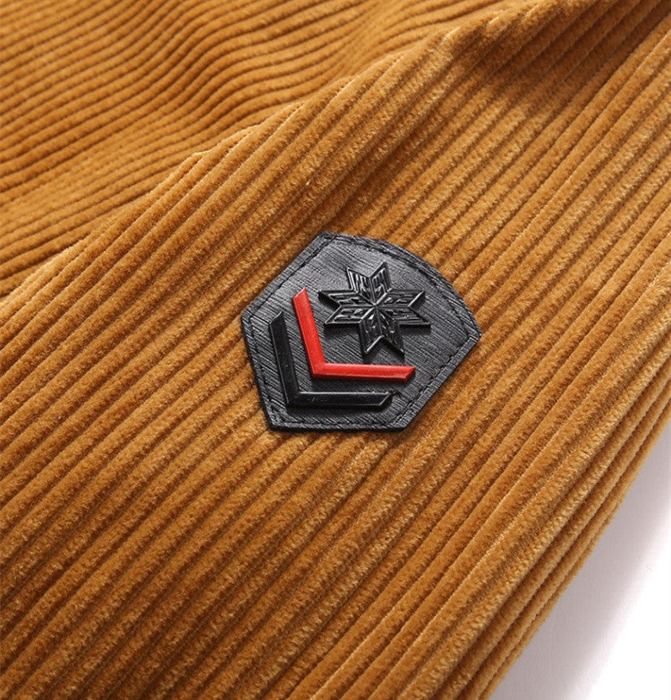 Corduroy Men's Warm Cotton Coat