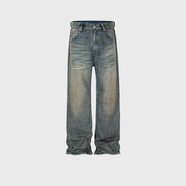 Men's Washed High Street Jeans