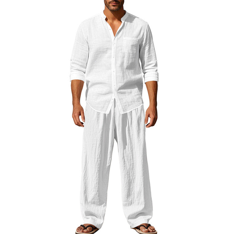 Loose Long-sleeved Trousers Shirt suit