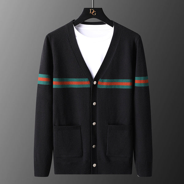 Autumn And Winter Cardigan Sweater Men's