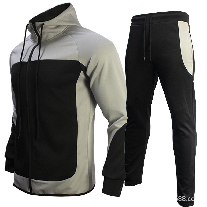 Hooded Autumn Jacket Sports Casual trackSuit Men