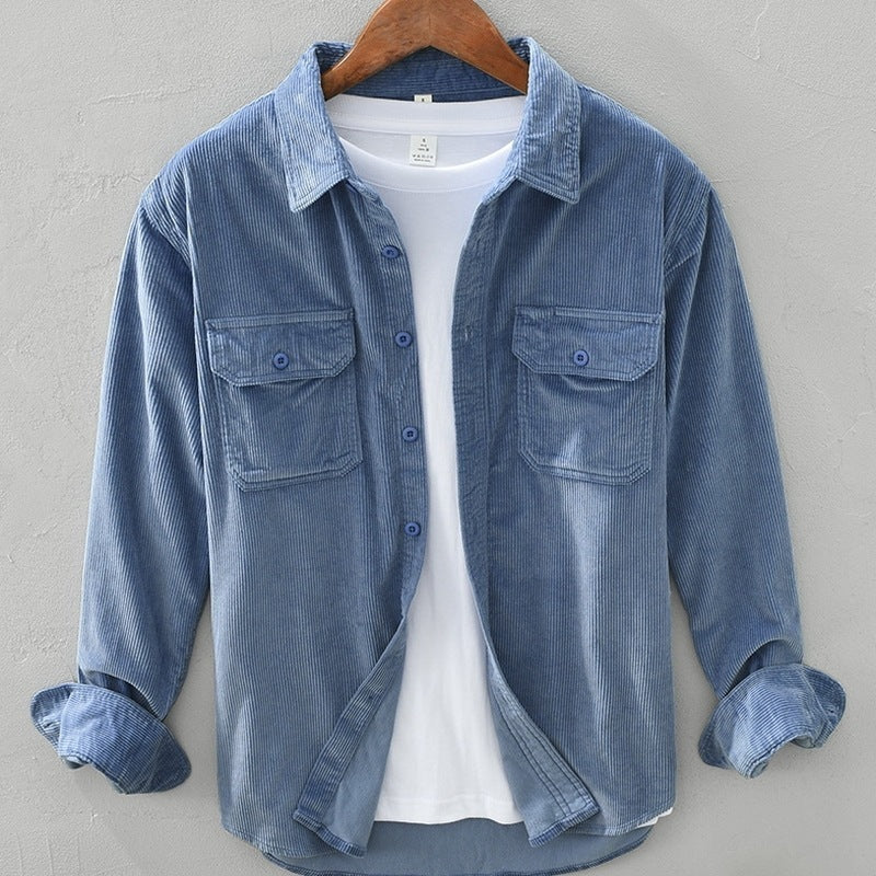 Spring Students All-matching Loose Solid Color Shirt