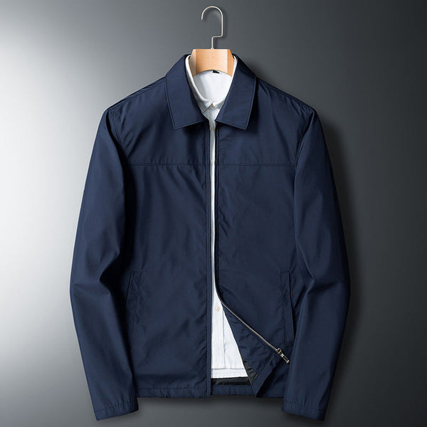 Middle-aged Turn-down Collar Coat