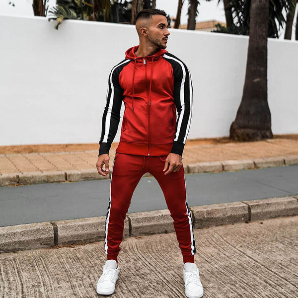 Hooded Contrasting Baseball Uniform