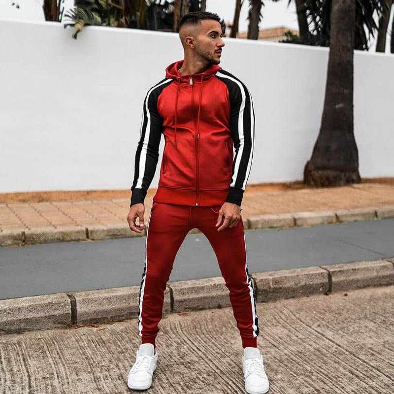 Hooded Contrasting Baseball Uniform