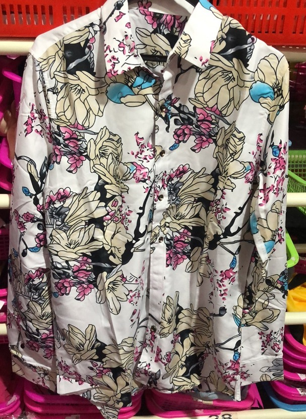 Men's Casual Long-sleeved Printed Shirt